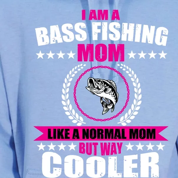 Funny Bass Fishing Mom Largemouth Bass Fish Gift Unisex Surf Hoodie