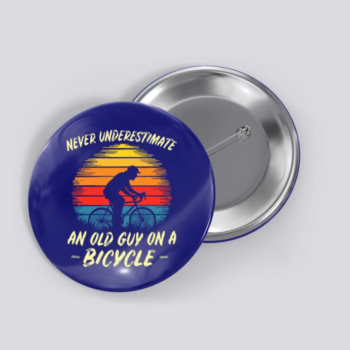 Funny Bicycle Fathersday Grandpa Outdoor Button