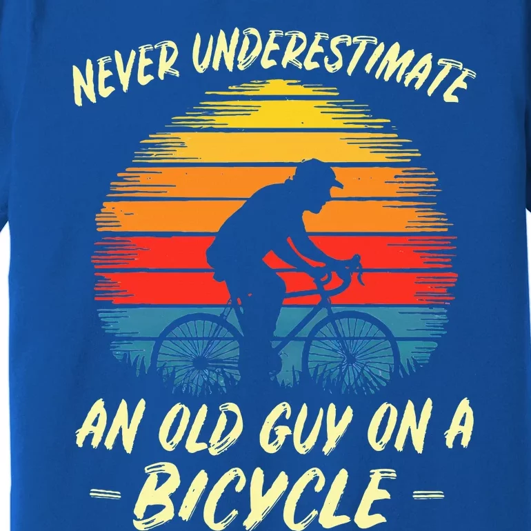 Funny Bicycle Fathersday Grandpa Outdoor Premium T-Shirt