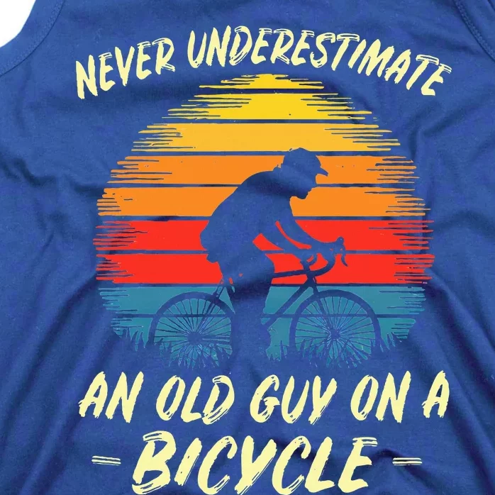 Funny Bicycle Fathersday Grandpa Outdoor Tank Top