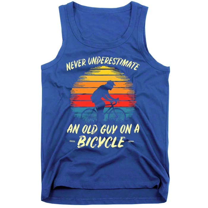 Funny Bicycle Fathersday Grandpa Outdoor Tank Top