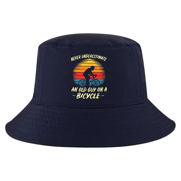 Funny Bicycle Fathersday Grandpa Outdoor Cool Comfort Performance Bucket Hat