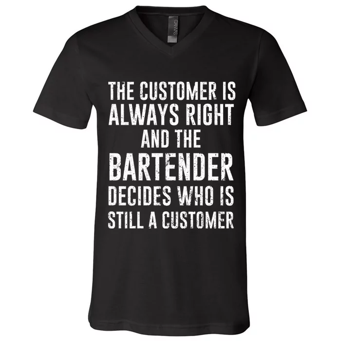 Funny Bartender V-Neck T-Shirt