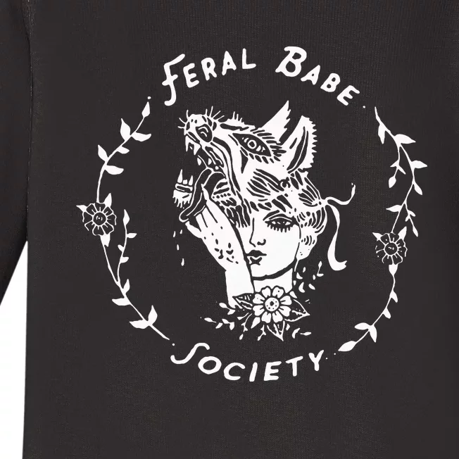 Feral Babe Baby Long Sleeve Bodysuit