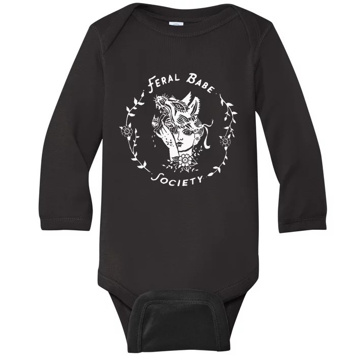 Feral Babe Baby Long Sleeve Bodysuit