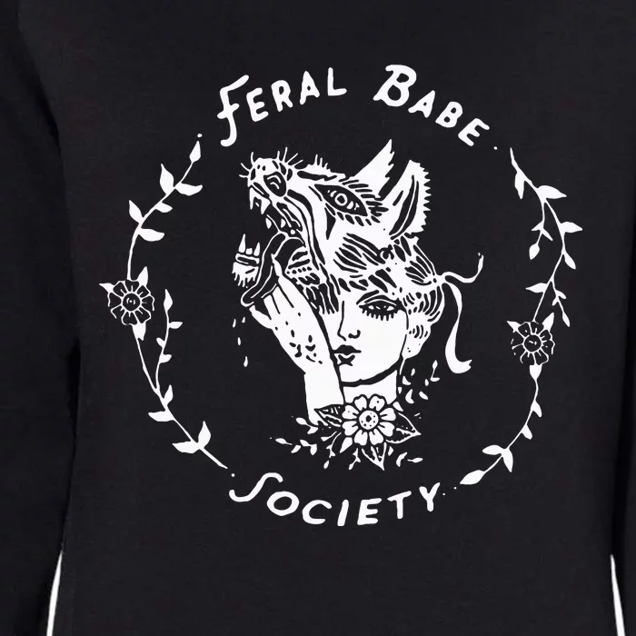 Feral Babe Womens California Wash Sweatshirt