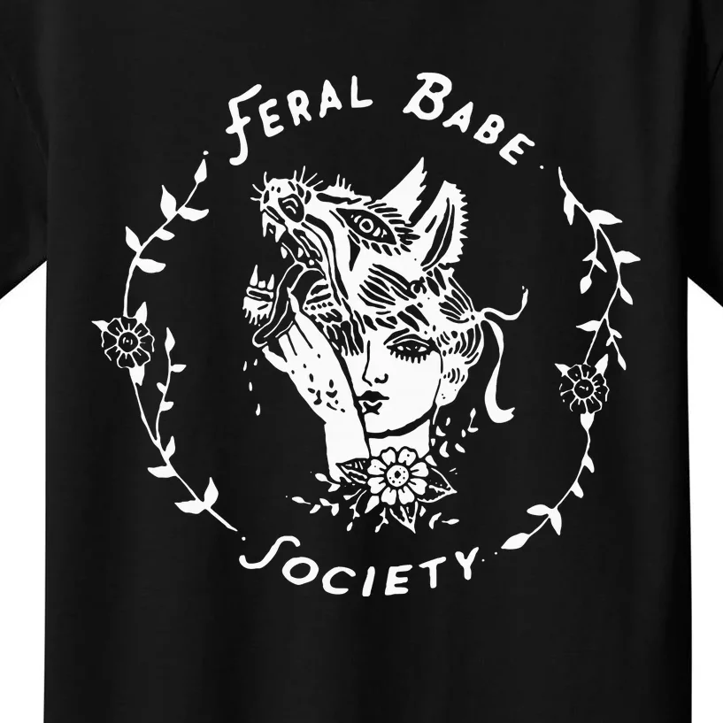 Feral Babe Kids T-Shirt