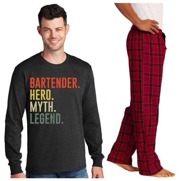 Funny Bartender Long Sleeve Pajama Set