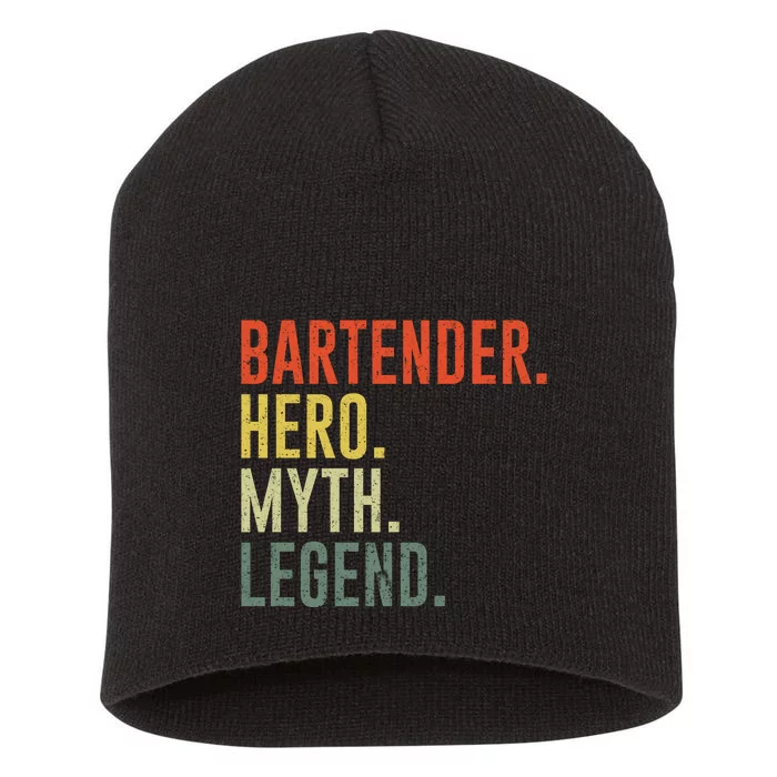 Funny Bartender Short Acrylic Beanie