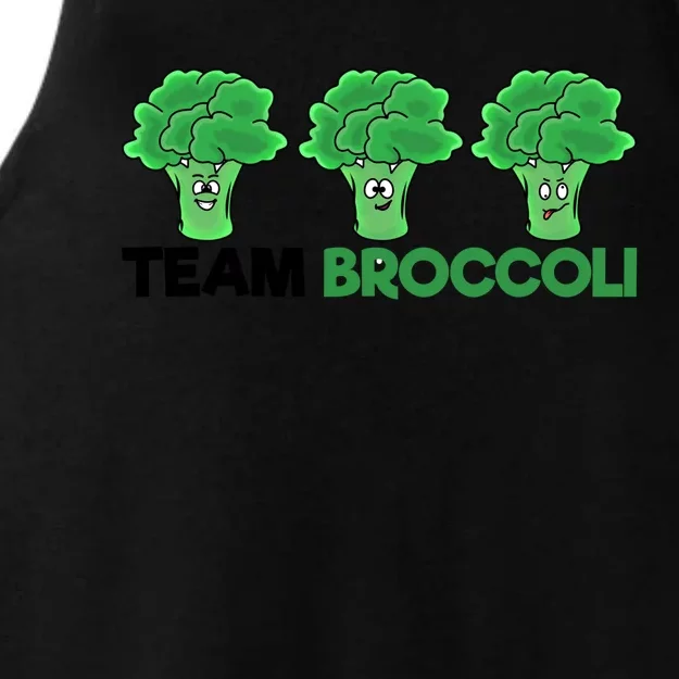 Funny Broccoli Funny Gift Lover Team Broccoli Vegetarian Broccoli Gift Ladies Tri-Blend Wicking Tank