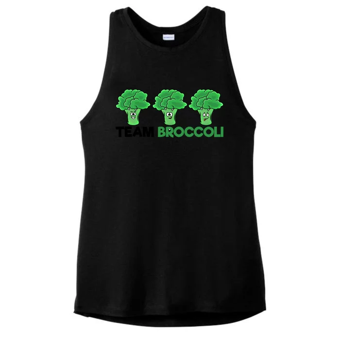 Funny Broccoli Funny Gift Lover Team Broccoli Vegetarian Broccoli Gift Ladies Tri-Blend Wicking Tank