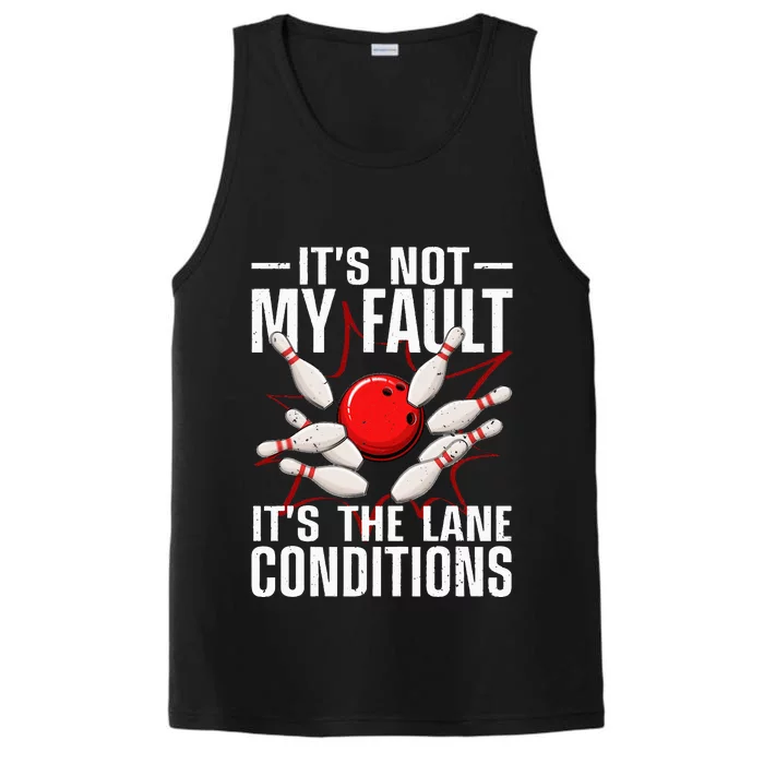 Funny Bowling For Women Bowler Team Bowling Lane Spare Performance Tank