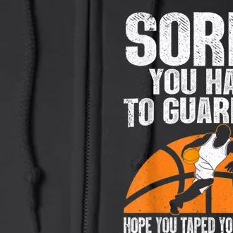 Funny Basketball For Men Women Sports Game Basketball Player Full Zip Hoodie