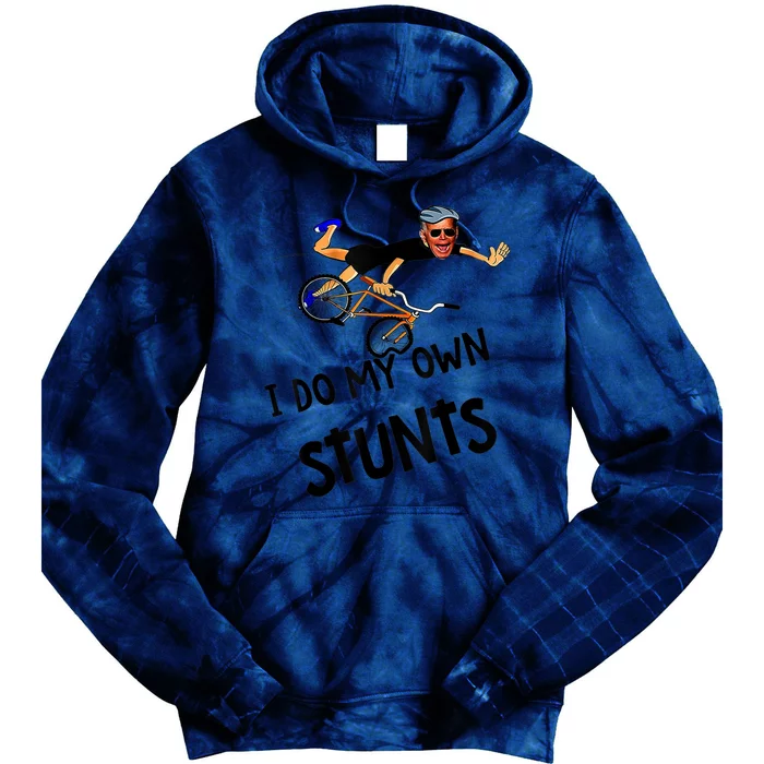 Funny Biden Falling Off I Do My Own Stunts Anti Democrats Tie Dye Hoodie