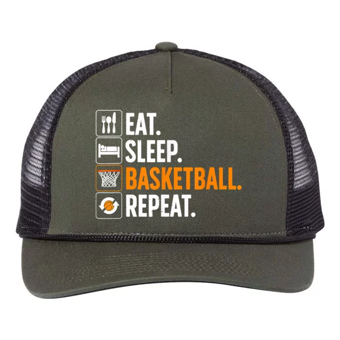 Funny Basketball For Women Team Sport Basketball Player Retro Rope Trucker Hat Cap