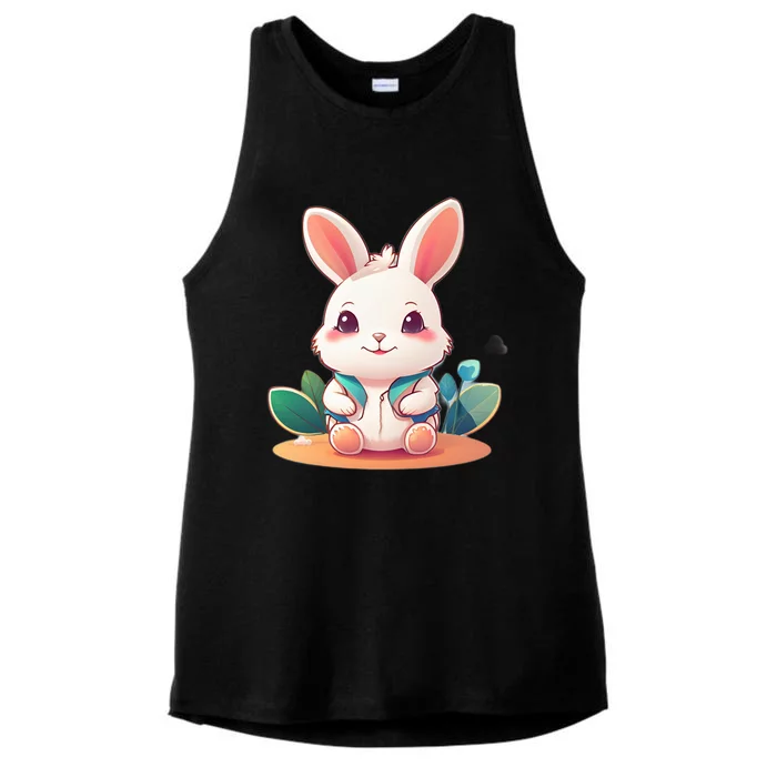 Funny Bunny Ladies Tri-Blend Wicking Tank