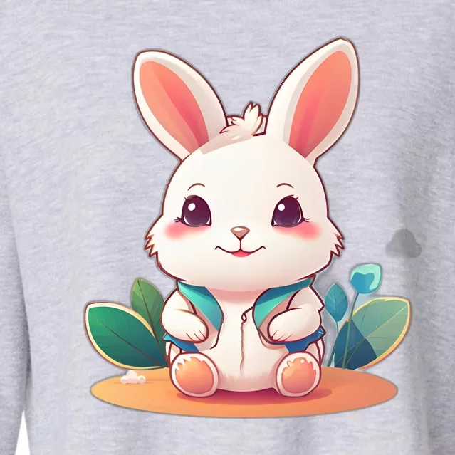 Funny Bunny Cropped Pullover Crew