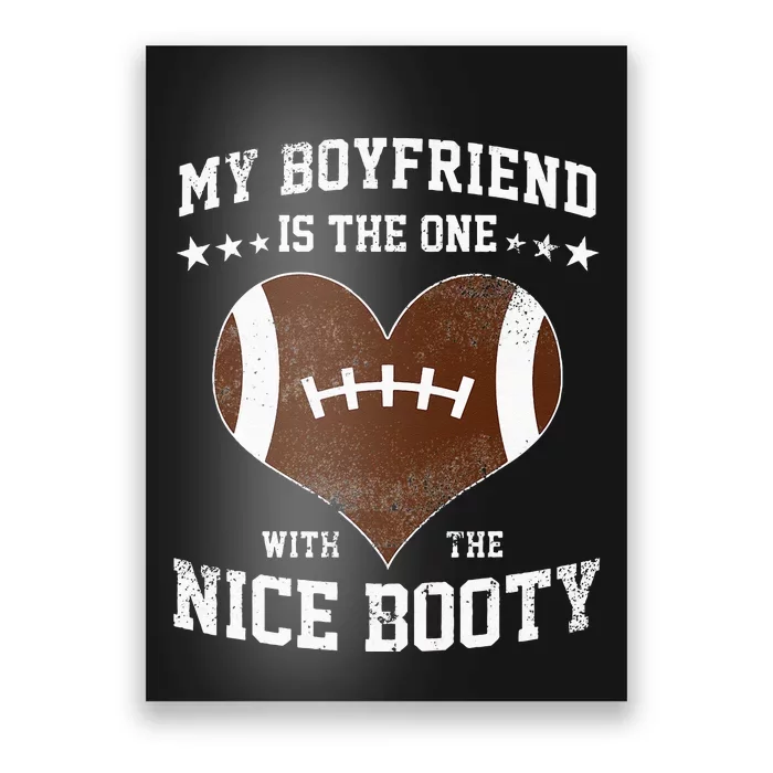 Football Boyfriend Girlfriend Girl Poster