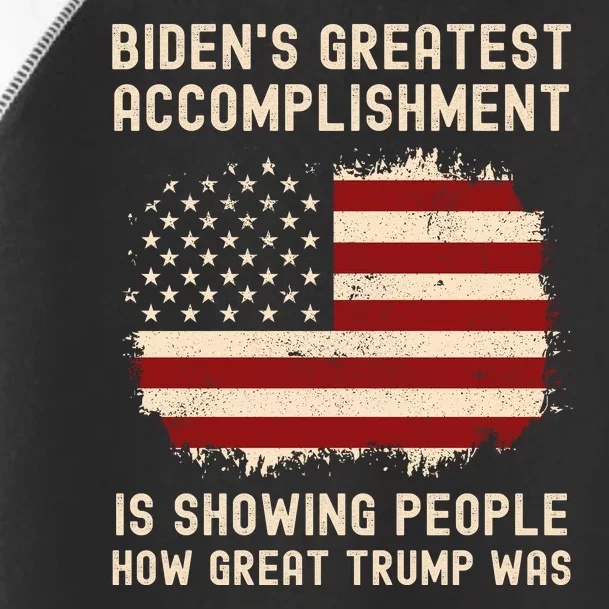 Funny Bidens Greatest Accomplishment Is Showing Trump 2024 Tees Toddler Fine Jersey T-Shirt