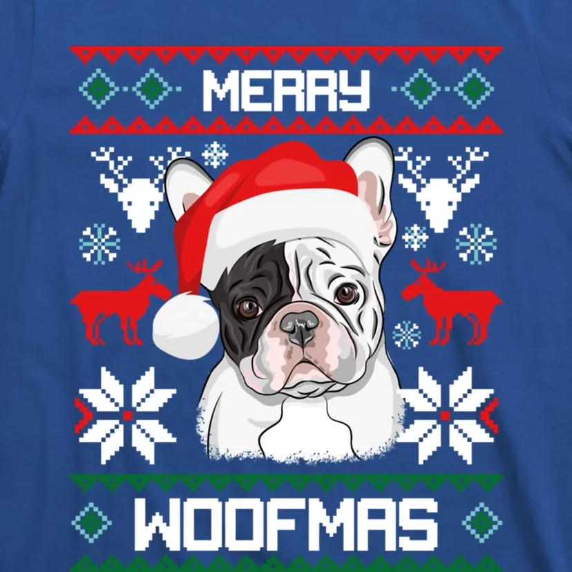 French Bulldog Gift For Merry Christmas Woofmas Frenchie Gift T-Shirt