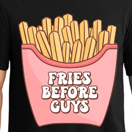 Fries Before Guys French Fires Lover Food Lover Valentines Cute Gift Pajama Set