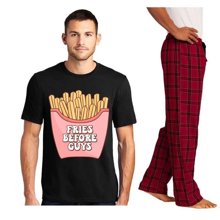 Fries Before Guys French Fires Lover Food Lover Valentines Cute Gift Pajama Set