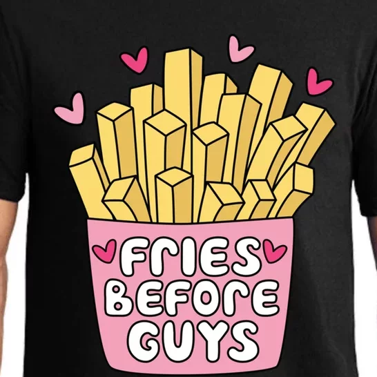 Fries Before Guys French Fires Lover Food Lover Valentines Gift Pajama Set