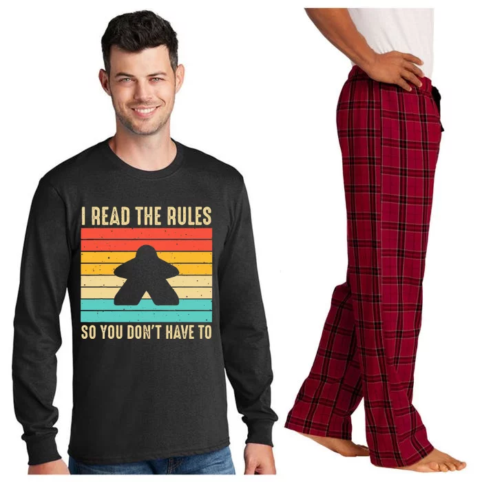 Funny Board Games Art For Men Women Tabletop Gamers Players Long Sleeve Pajama Set