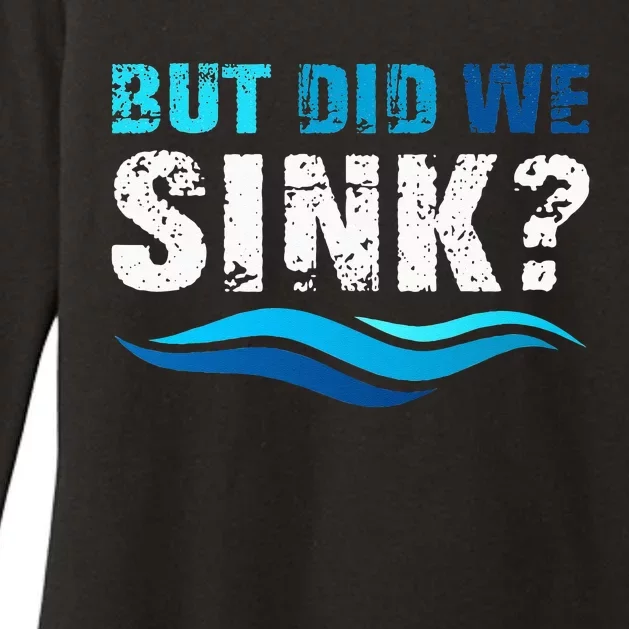 Funny Boating Gifts For Boat Owners But Did We Sink Womens CVC Long Sleeve Shirt