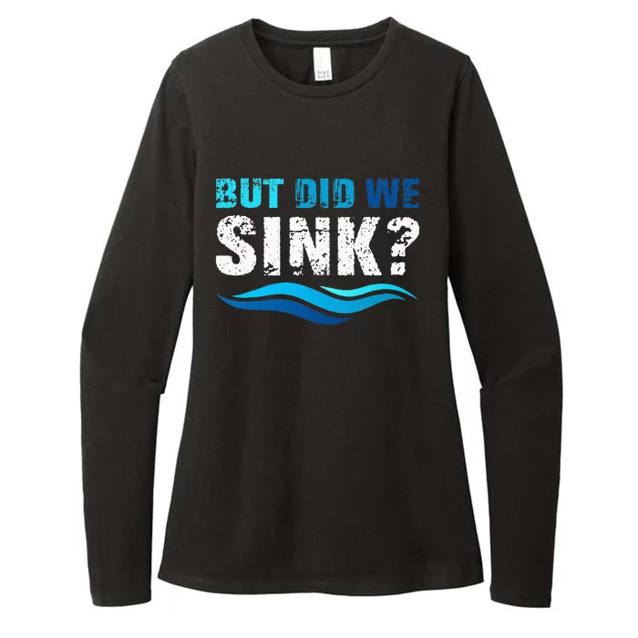 Funny Boating Gifts For Boat Owners But Did We Sink Womens CVC Long Sleeve Shirt