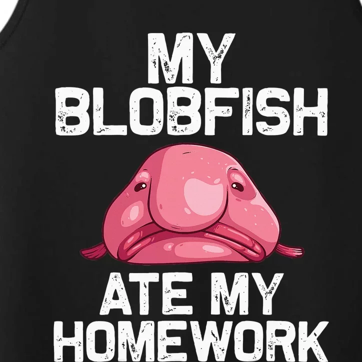 Funny Blobfish Gift Stuffed Sea Animal Lover Performance Tank