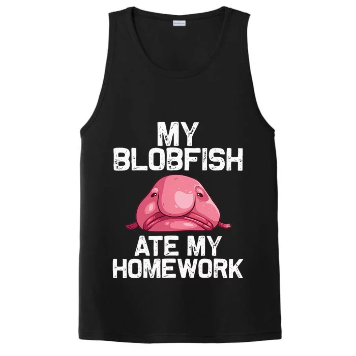 Funny Blobfish Gift Stuffed Sea Animal Lover Performance Tank