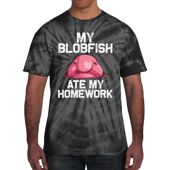 Funny Blobfish Gift Stuffed Sea Animal Lover Tie-Dye T-Shirt