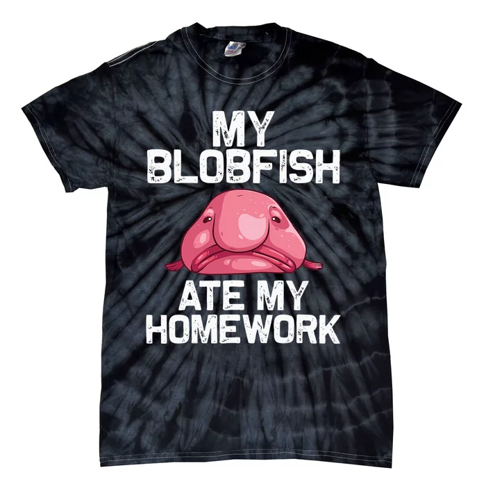 Funny Blobfish Gift Stuffed Sea Animal Lover Tie-Dye T-Shirt