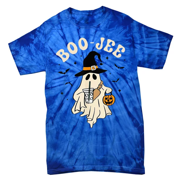 Funny Boojee Ghost Halloween Boo Jee Ghost Spooky Season Tie-Dye T-Shirt