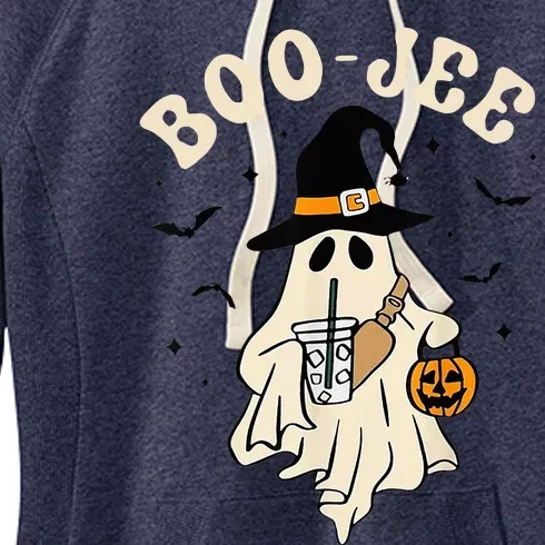 Funny Boojee Ghost Halloween Boo Jee Ghost Spooky Season Women's Fleece Hoodie