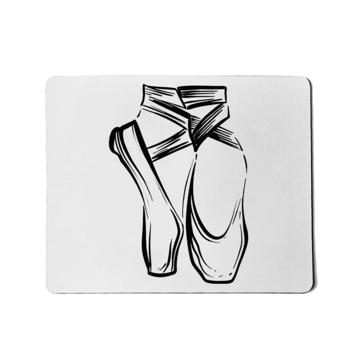 Funny Ballerina Gift Cool Dancer Ballet Pointe Shoes Mousepad