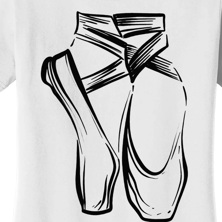 Funny Ballerina Gift Cool Dancer Ballet Pointe Shoes Women's T-Shirt