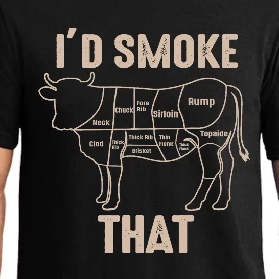 Funny BBQ Grilling Quote Cow Pajama Set