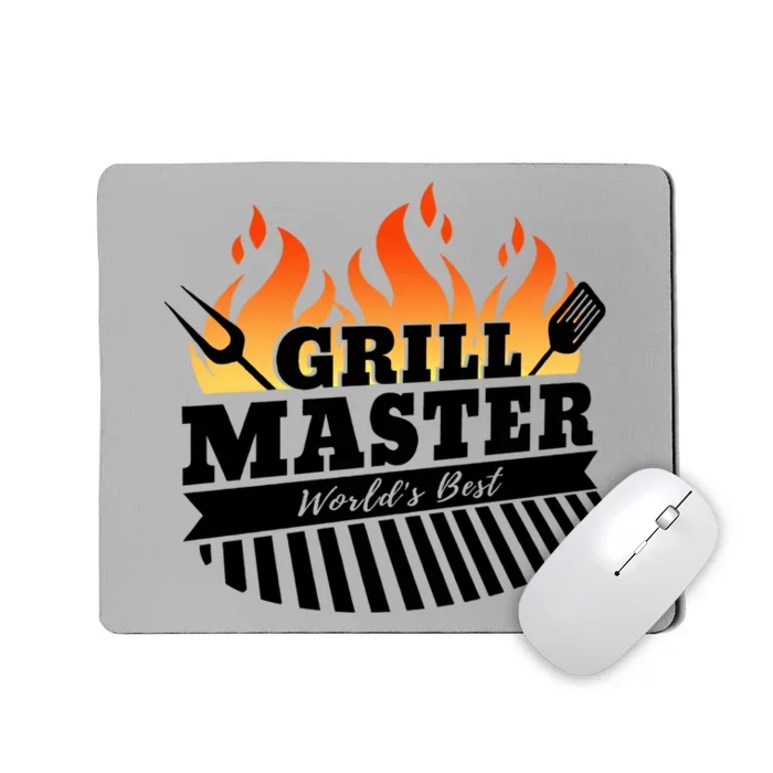 Funny Bbq Grill Master Worlds Best Grillfather Grillers Gift Mousepad