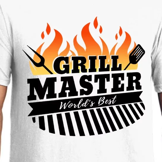 Funny Bbq Grill Master Worlds Best Grillfather Grillers Gift Pajama Set