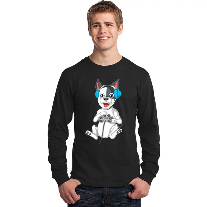 French Bulldog Gamer Long Sleeve Shirt