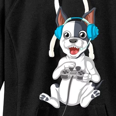 French Bulldog Gamer Women's Fleece Hoodie