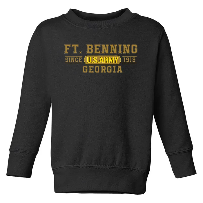 Fort Benning Georgia Harmony Church Airborne And Infantry Toddler Sweatshirt