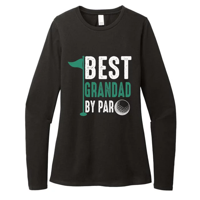 Funny Best Grandad By Par Father's Day Golf Gifts Grandpa Womens CVC Long Sleeve Shirt