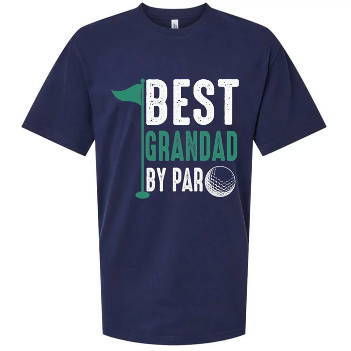 Funny Best Grandad By Par Father's Day Golf Gifts Grandpa Sueded Cloud Jersey T-Shirt