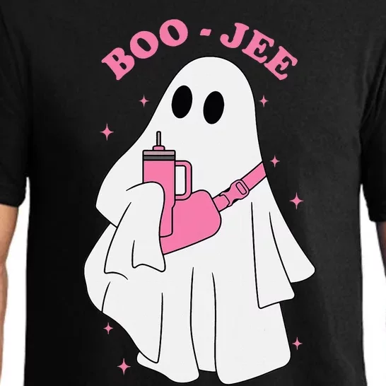 Funny Boojee Ghost Halloween Boo Jee Ghost Spooky Season Pajama Set