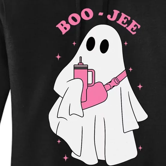 Funny Boojee Ghost Halloween Boo Jee Ghost Spooky Season Women's Pullover Hoodie