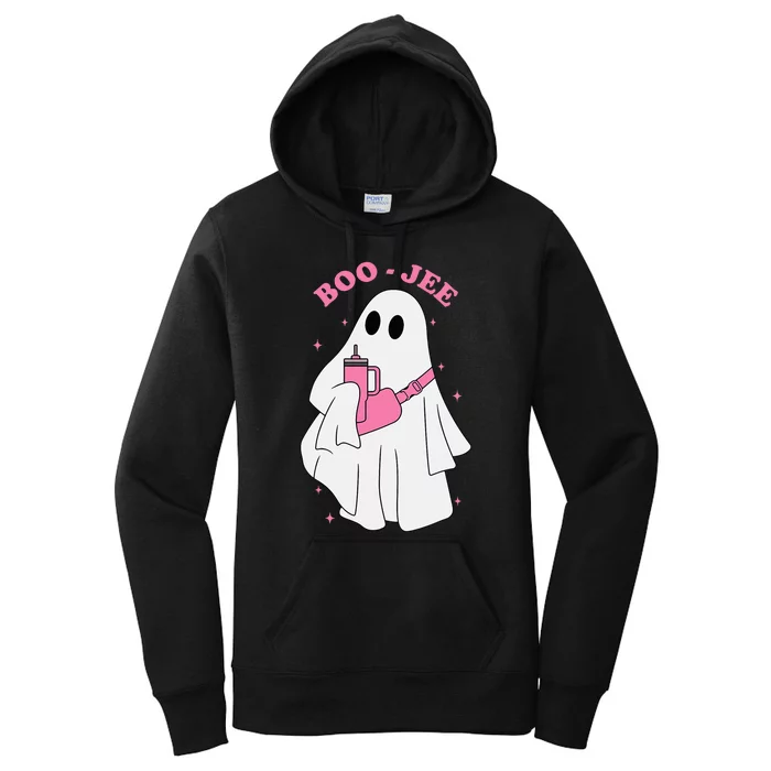 Funny Boojee Ghost Halloween Boo Jee Ghost Spooky Season Women's Pullover Hoodie