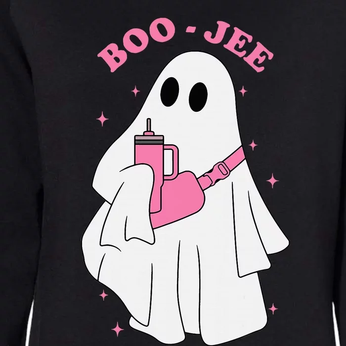 Funny Boojee Ghost Halloween Boo Jee Ghost Spooky Season Womens California Wash Sweatshirt